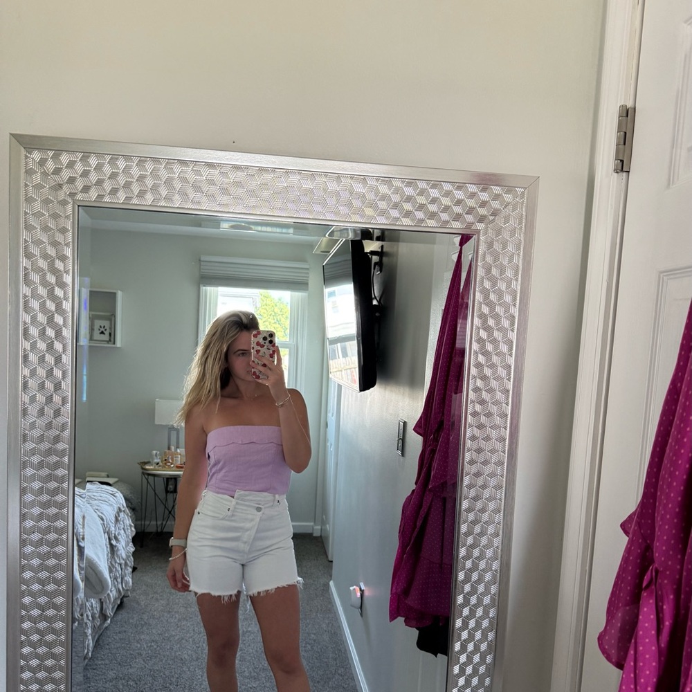 Abercrombie & Fitch Lavender Smocked Top